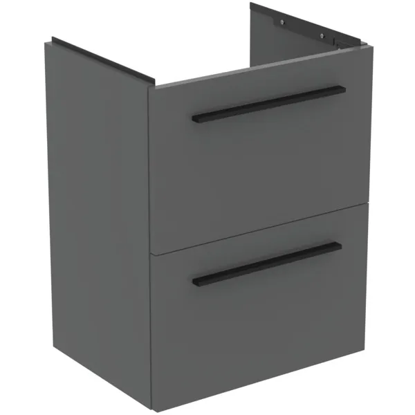 Ideal Standard Waschtischunterschrank „i.lifeS“ 50 × 63 × 37,5 cm Quarzgrau matt