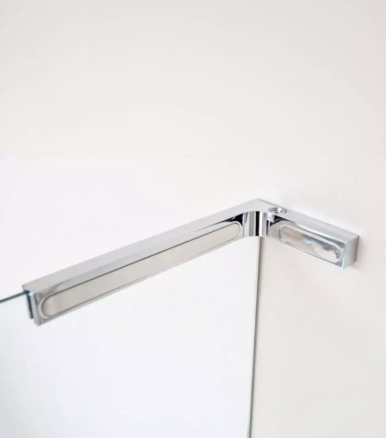 Sprinz Walk-In-Duschkabine Freistehende Scheibe inkl. Curve Halter „Inloop Curve“ B: 900 mm H: 2100 mm