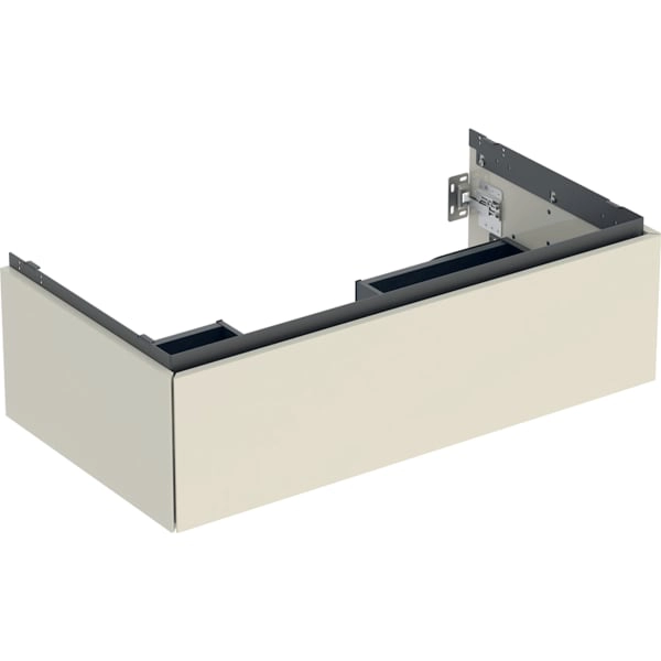 Geberit Waschtischunterschrank „ONE“ sandgrau / lackiert hochglänzend