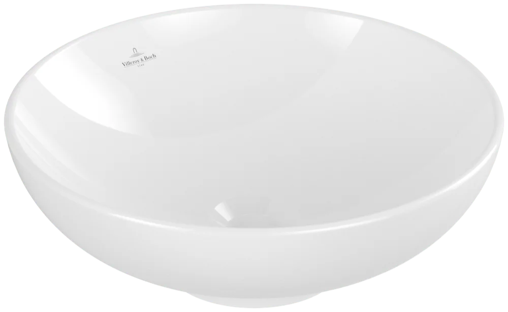 Villeroy & Boch Loop & Friends Aufsatzwaschbecken 4A4601, 420x420mm, rund, ohne Überlauf, Weiß Alpin Villeroy & Boch Loop & Friends Aufsatzwaschbecken 4A4601, 420x420mm, rund, ohne Überlauf, Weiß Alpin