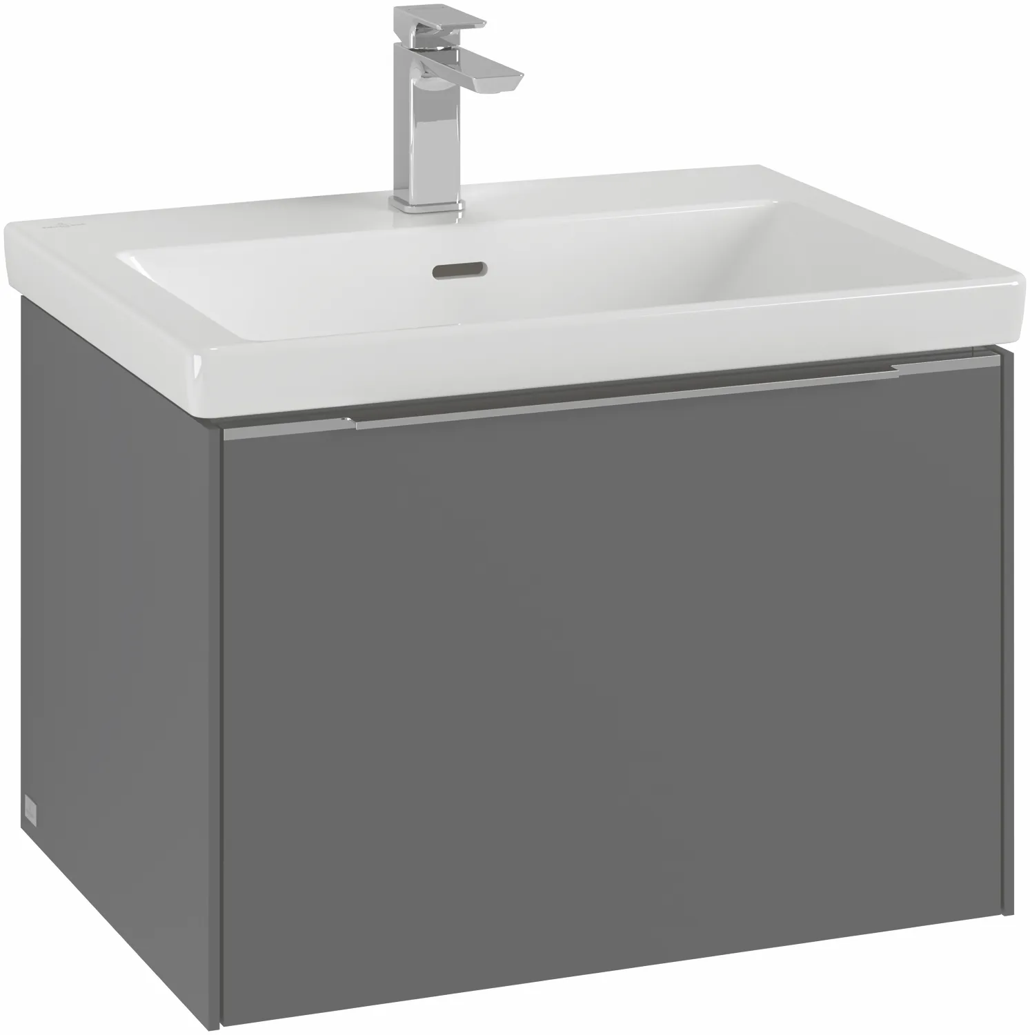 Villeroy & Boch Waschtischunterschrank „Subway 3.0“ für Schrankwaschtisch 622 × 429 × 478 mm Cashmere Grey, für Becken mittig