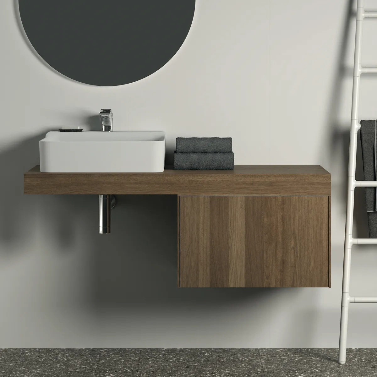 Ideal Standard Konsole Conca Walnuss Dunkel 1200x505x80mm