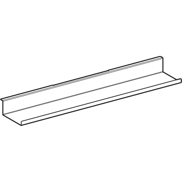Wandablage: 67.5x5.5x13cm, weiß / pulverbeschichtet matt Wandablage: 67.5x5.5x13cm, weiß / pulverbeschichtet matt