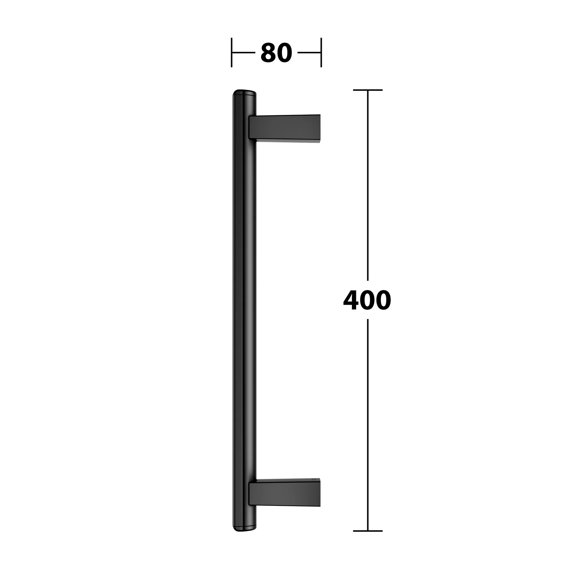 KEUCO AXESS Haltegriff zur senkrechten Montage 400 mm schwarz matt KEUCO AXESS Haltegriff zur senkrechten Montage 400 mm schwarz matt