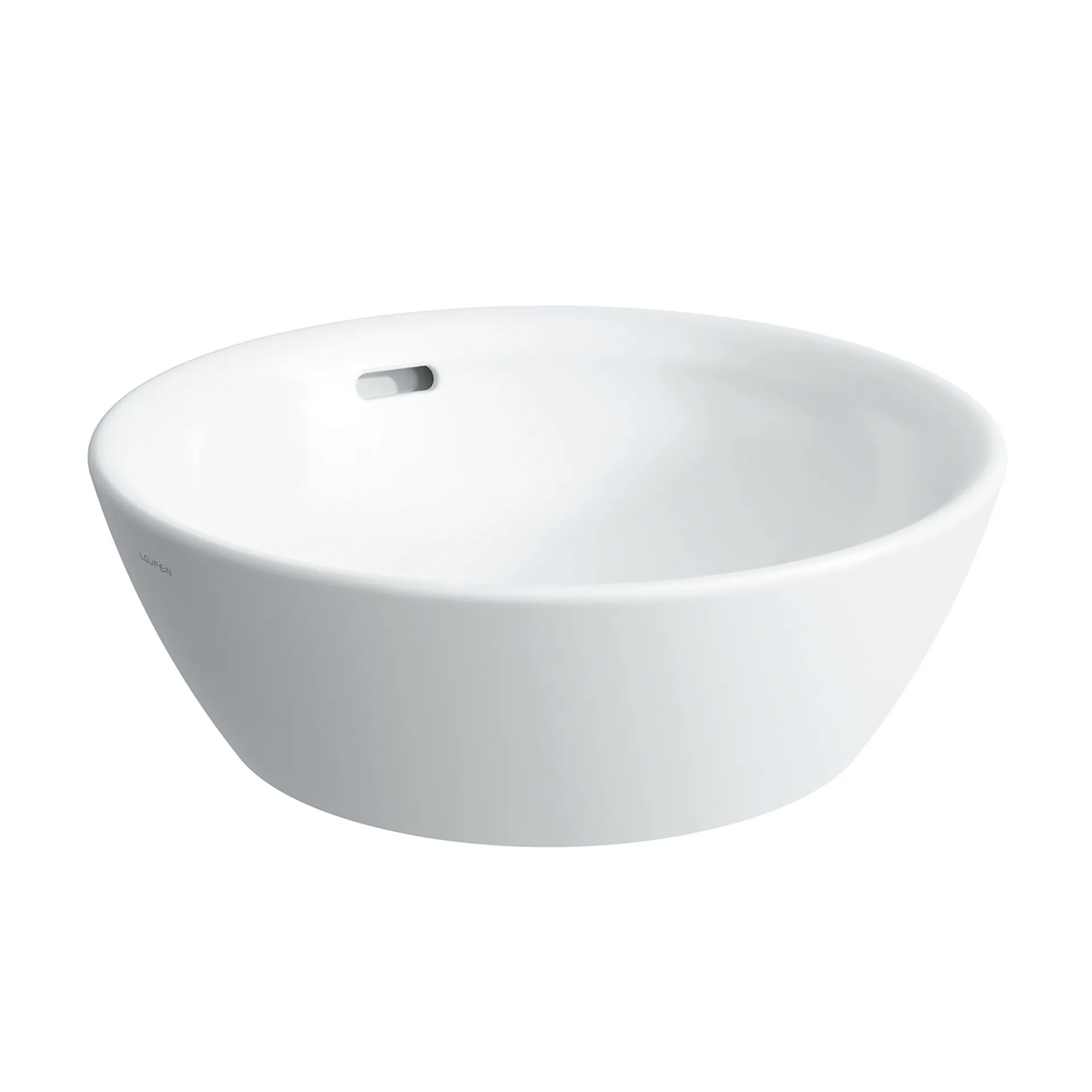 Waschtisch-Schale PRO B 420x420x165 ohne Hahnloch mit Überlauf weiß