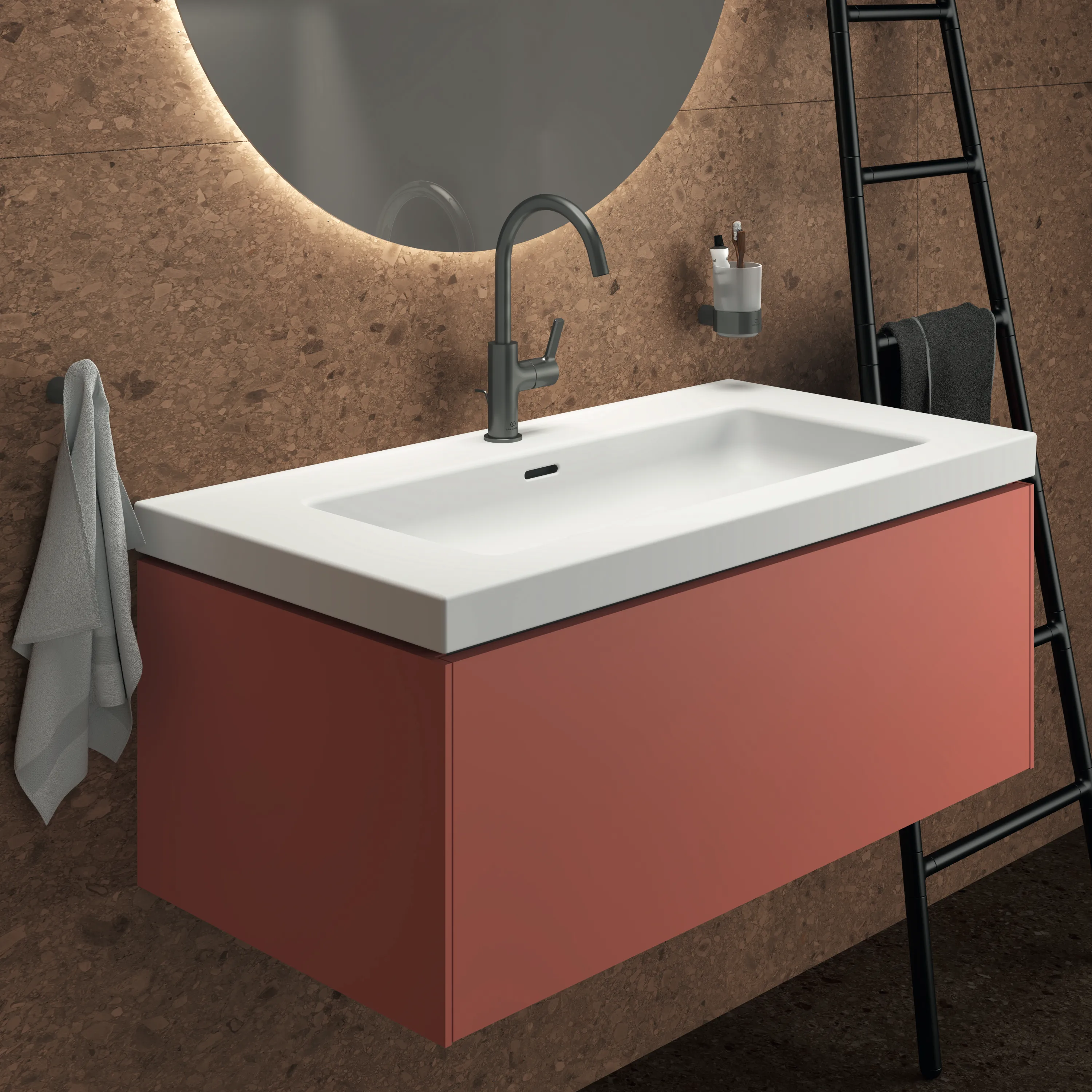 Ideal Standard Möbelwaschtischunterschrank Conca 1 Auszug 1000x505x370mm Sunset
