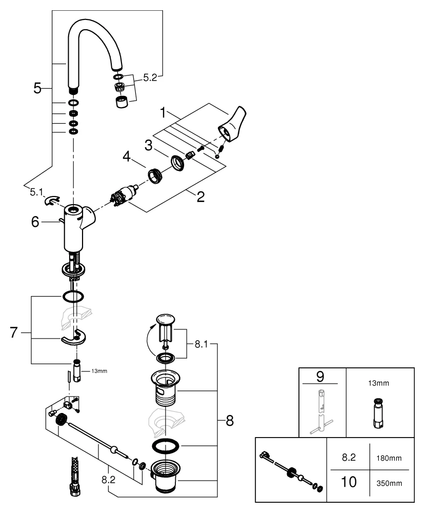 Grohe Eurosmart Professional (2021) Einhand-Waschtischbatterie, L-Size, chrom Grohe Eurosmart Professional (2021) Einhand-Waschtischbatterie, L-Size, chrom