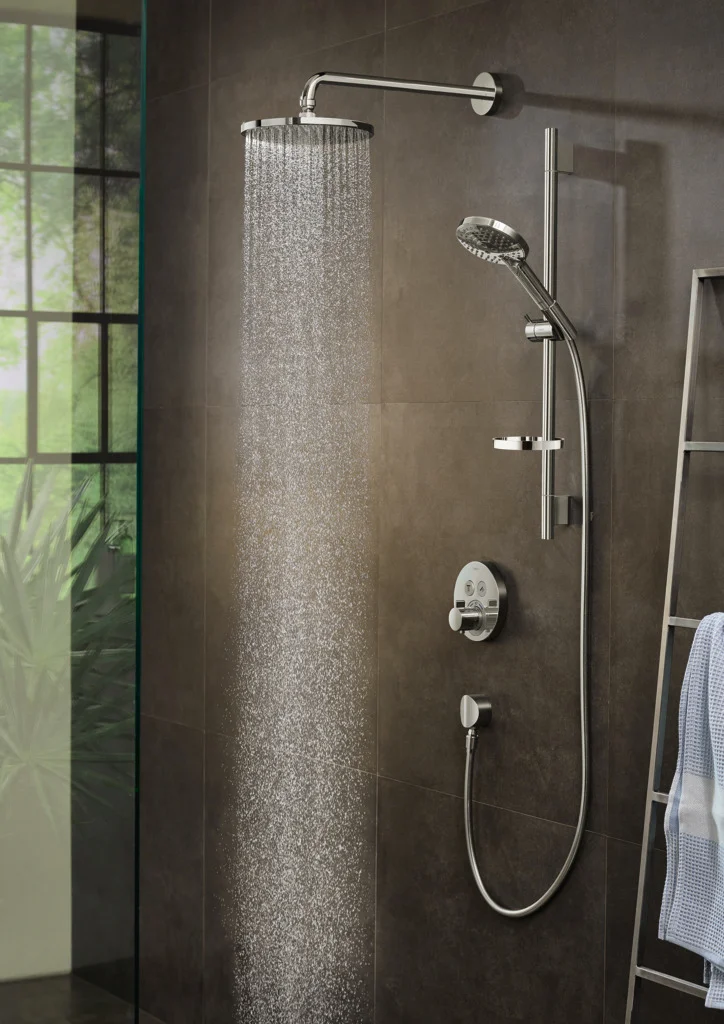 Hansgrohe Raindance Select S Handbrause 120, 3jet PowderRain Chrom, 125 mm Brausekopfgröße, max. Durchfluss 11 l/min bei 3 bar