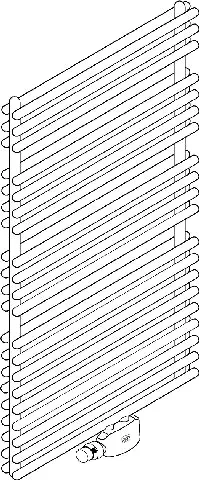 BEMM Design-Heizkörper „Cobo 2“ 80,1 × 139,6 cm in Silbermetallic