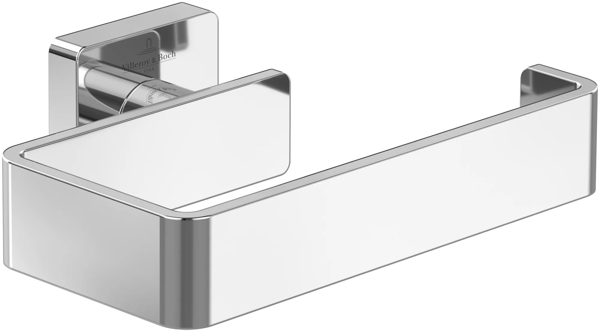Villeroy & Boch Elements - Striking Toilettenpapierhalter ohne Deckel, 135x93x45mm, Chrom