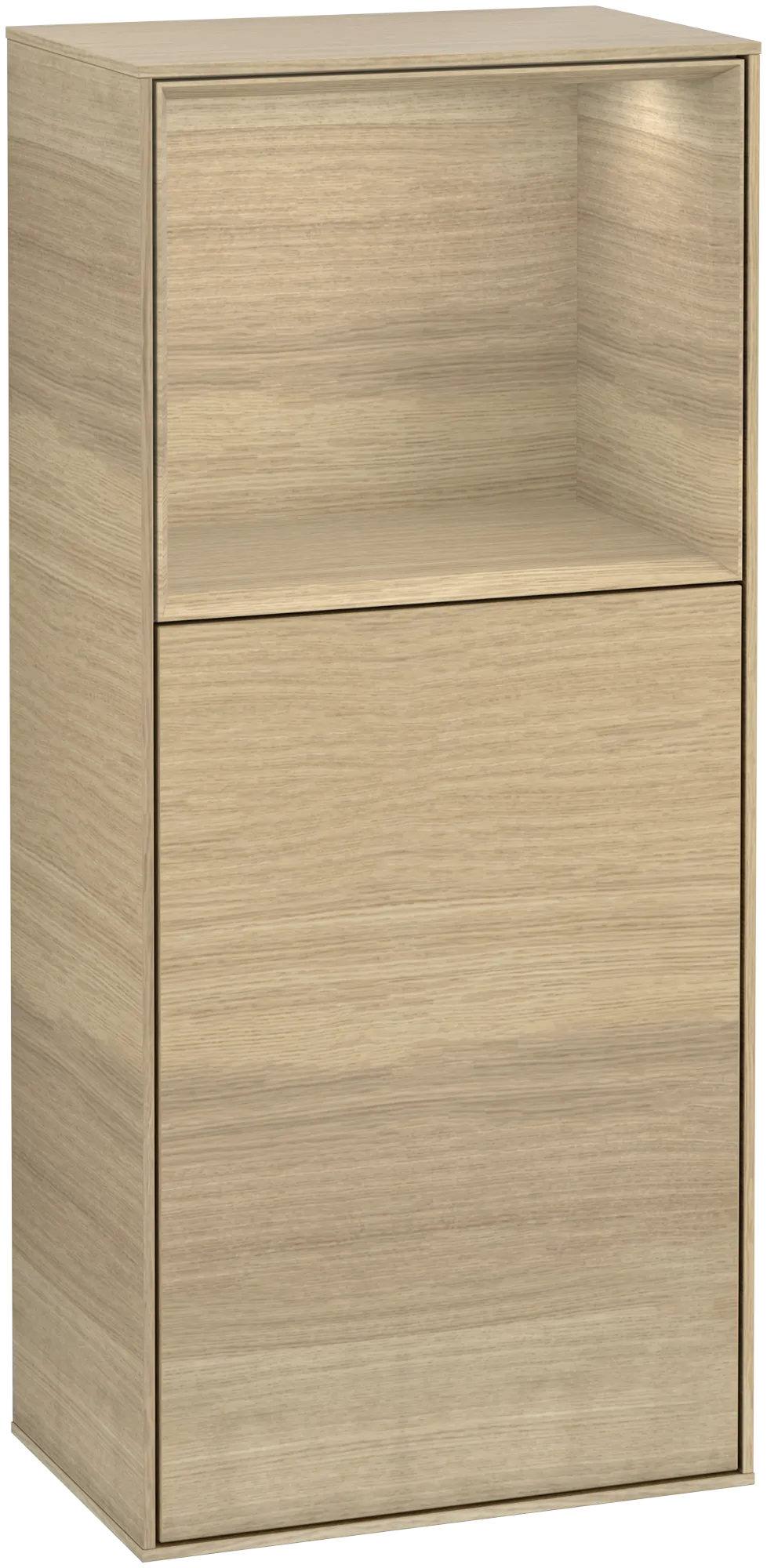 Villeroy & Boch Seitenschrank „Finion“ 41,8 × 93,6 cm 1 Tür, Anschlag links, mit Wand- und Regalelementbeleuchtung Anschlag links Villeroy & Boch Seitenschrank „Finion“ 41,8 × 93,6 cm 1 Tür, Anschlag links, mit Wand- und Regalelementbeleuchtung Anschlag links