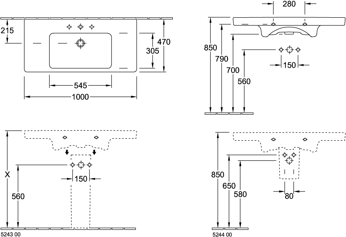 Halbsäule „Subway 2.0“ 31,5 × 29 × 20 cm in Weiß Alpin