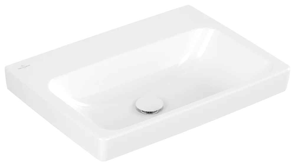 Villeroy & Boch Architectura Wandwaschbecken 4A876F, 600x445x165 mm, weiß Alpin, glänzend, Sanitärkeramik, Metropolitan Stil, ohne Überlauf