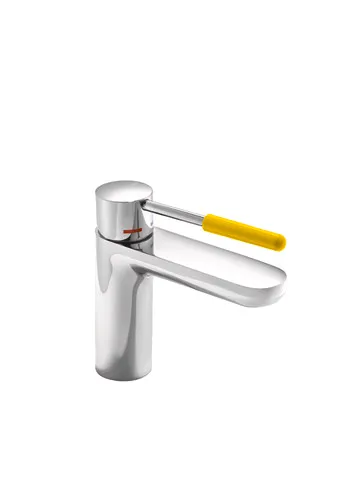 Einhand-Waschtischmischer „System-Armaturen“ Ausladung 159 mm in Senfgelb Einhand-Waschtischmischer „System-Armaturen“ Ausladung 159 mm in Senfgelb