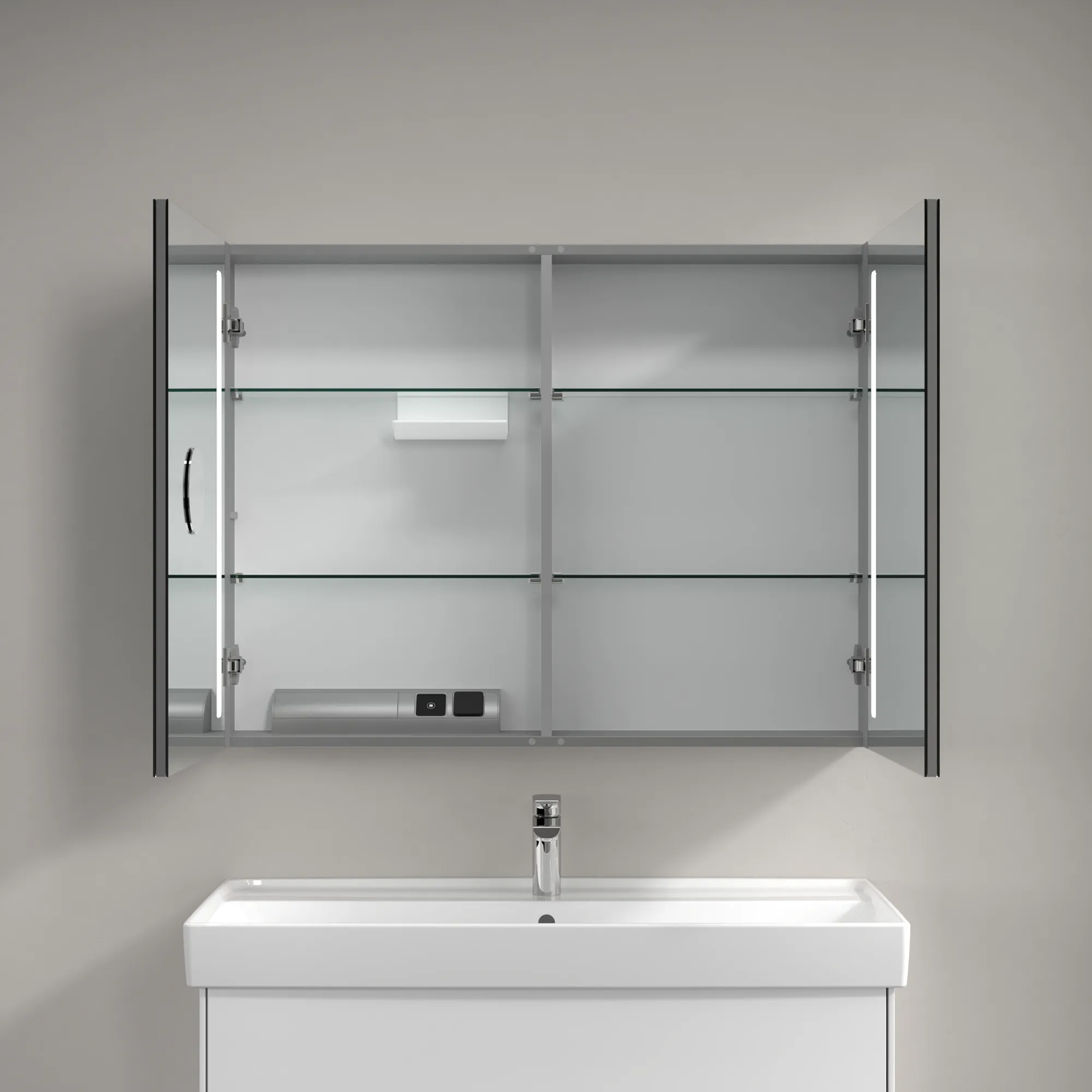 Villeroy & Boch Vorbau-Spiegelschrank „My View 14“ 1000 × 750 × 173 mm in White Matt