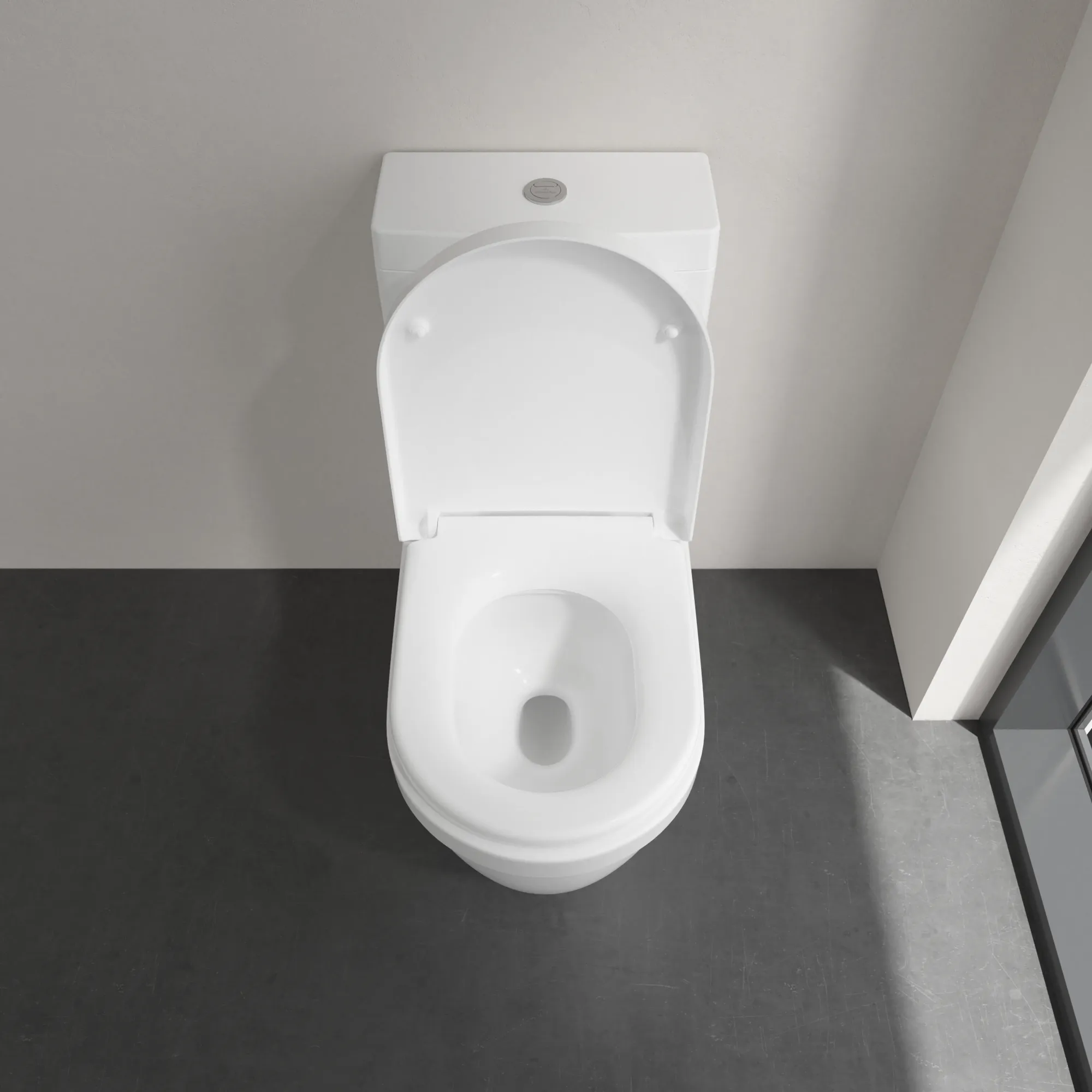 Stand-Tiefspül-WC für Kombination mit Spülkasten DirectFlush „Architectura“ 37 × 40 × 70 cm in Weiß Alpin, ohne Spülrand, Abgang waagerecht Stand-Tiefspül-WC für Kombination mit Spülkasten DirectFlush „Architectura“ 37 × 40 × 70 cm in Weiß Alpin, ohne Spülrand, Abgang waagerecht