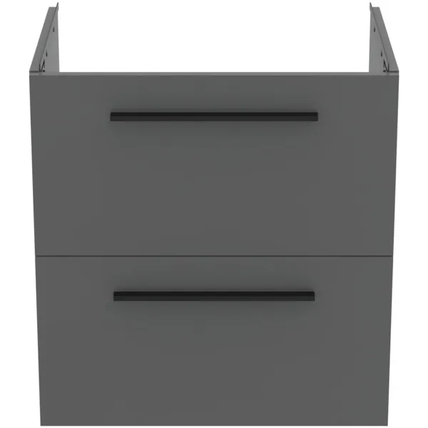 Ideal Standard i.life A Möbelwaschtischunterschrank Quarzgrau matt 600x440x630mm 2 Auszüge Softclose Ideal Standard i.life A Möbelwaschtischunterschrank Quarzgrau matt 600x440x630mm 2 Auszüge Softclose
