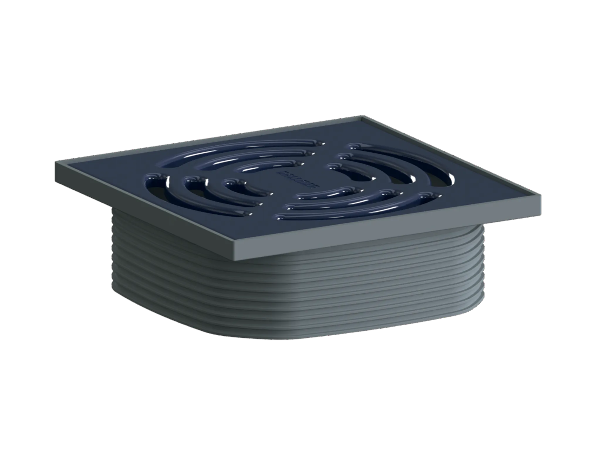 Aufsatz DallDrain Pure, nachtblau, 120 x 120 mm