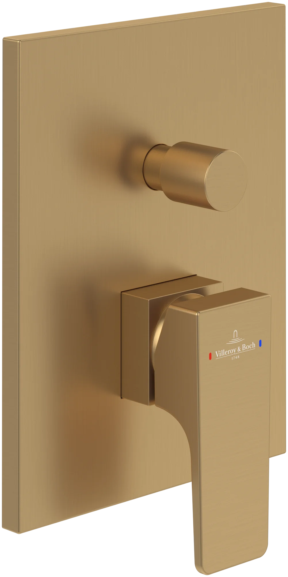 Villeroy & Boch Architectura Square Unterputz-Einhebel-Armatur TVS125003000, Brushed Gold, 150x190x54 mm