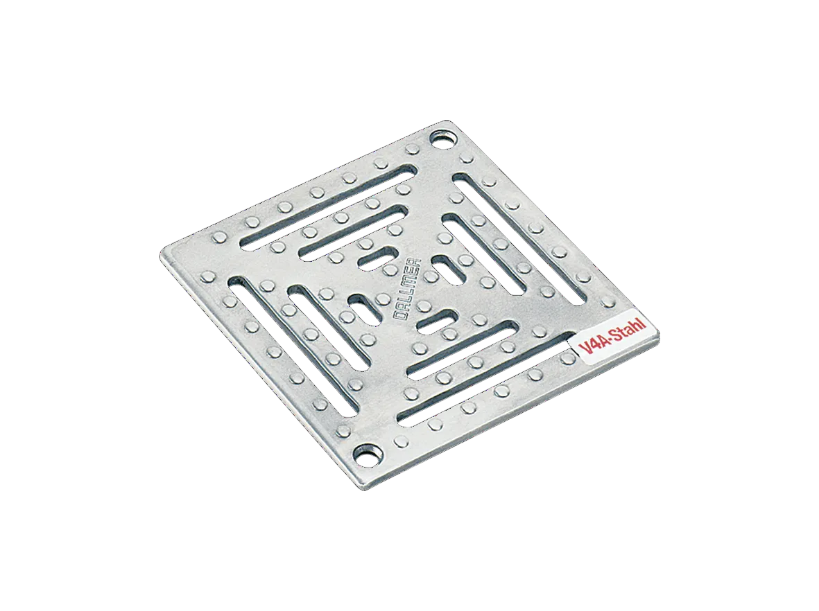 Rost RHS 140, 1,5 mm, rutschh., verschr., 140 x 140 mm Rost RHS 140, 1,5 mm, rutschh., verschr., 140 x 140 mm