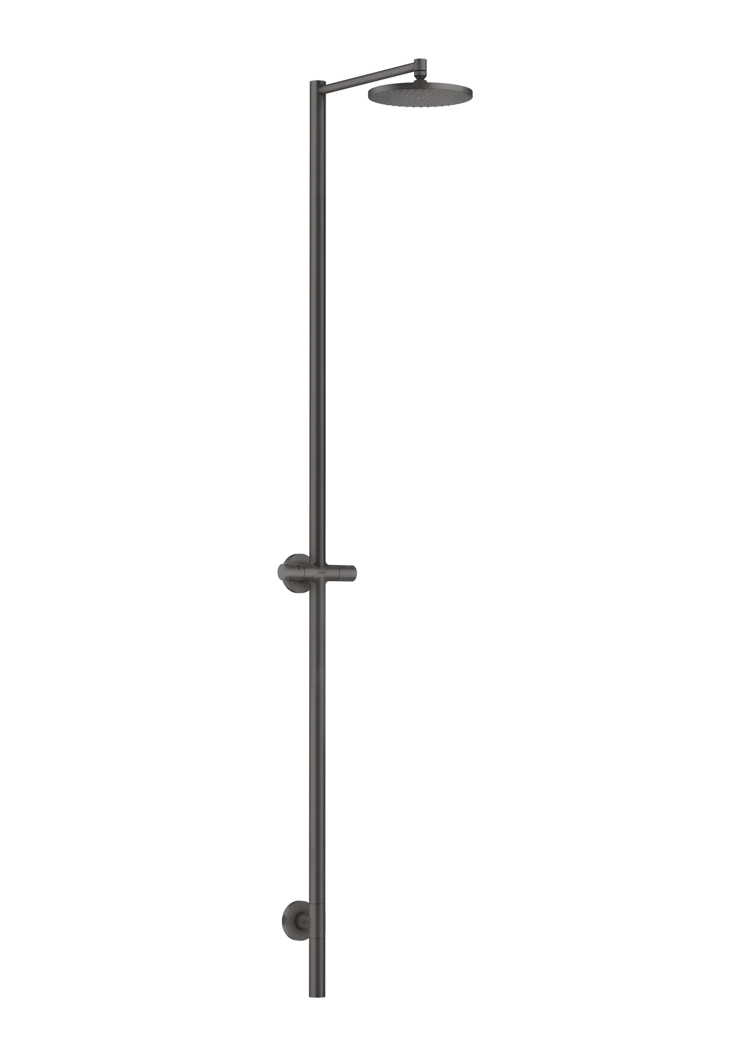 Hansgrohe AXOR Starck Nature Duschsäule mit Kopfbrause 240 1jet, Brushed Black Chrome, 240 mm Brausekopfgröße, Outdoor Hansgrohe AXOR Starck Nature Duschsäule mit Kopfbrause 240 1jet, Brushed Black Chrome, 240 mm Brausekopfgröße, Outdoor