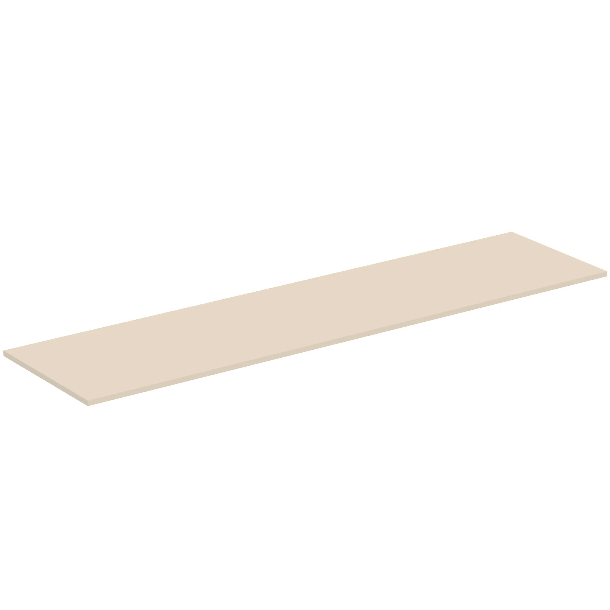 Waschtischplatte i.life B ohne Ausschnitt 2004x506x18mm Weiß matt