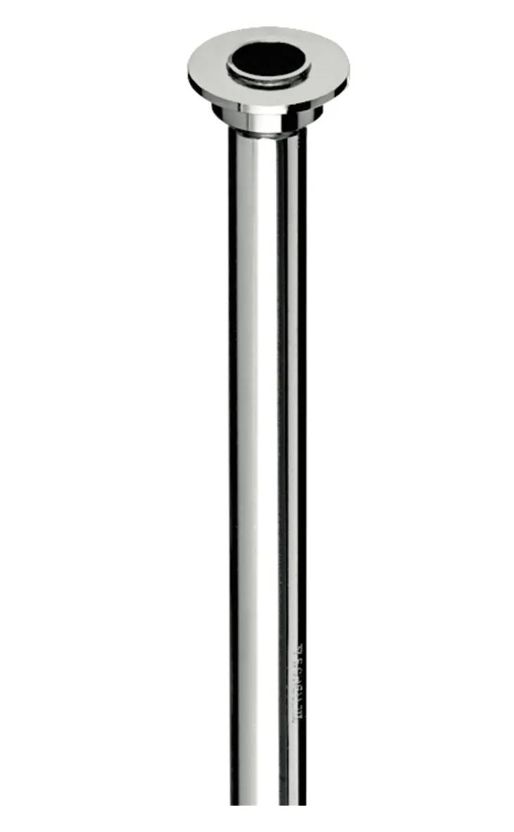 Kupferrohr Ø 12 mm, Einerseits mit Lötnippel Ø 24 mm für G 3/4 Überwurfmutter, andererseits glatt, 500 mm, chrom