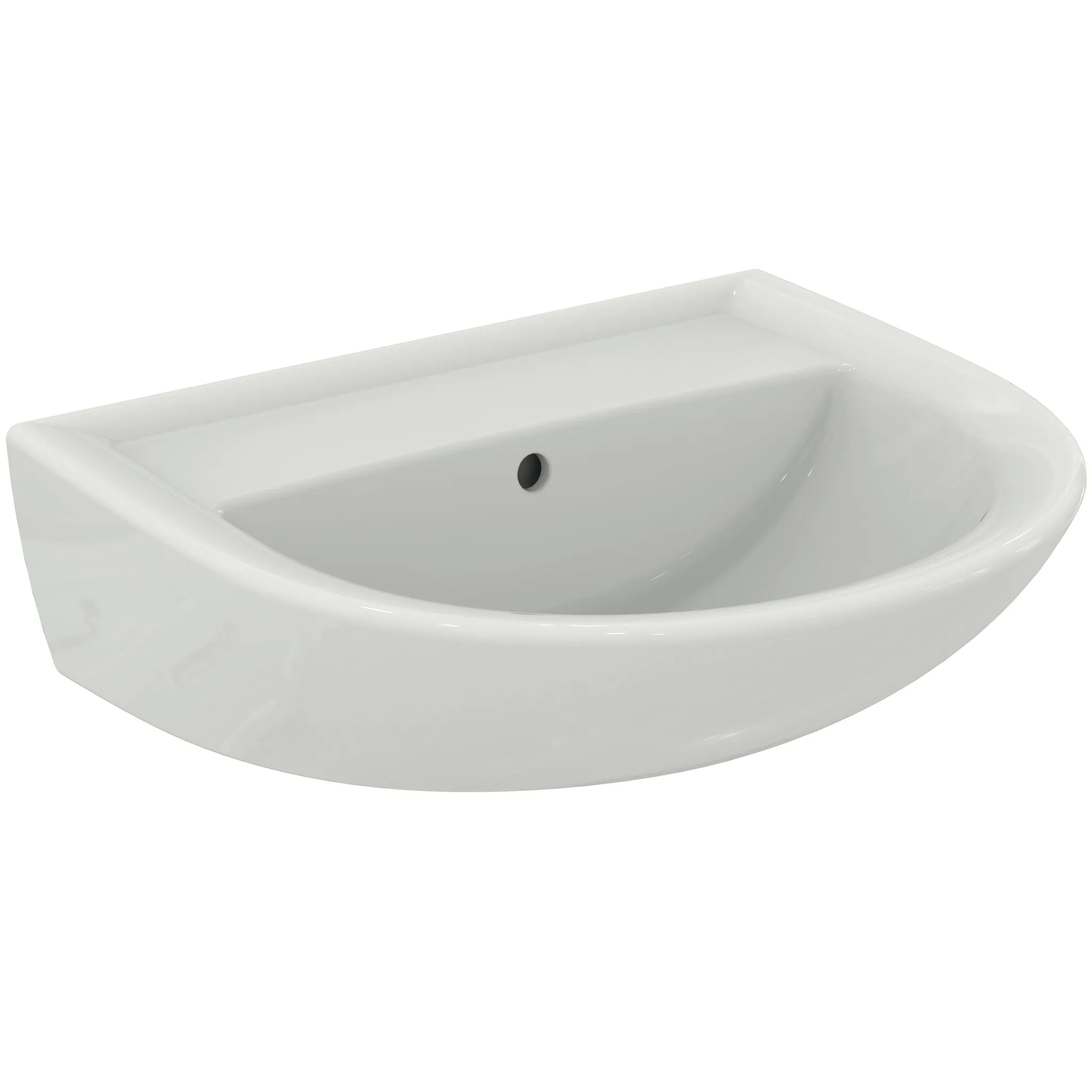 Waschbecken „Eurovit“ 55 × 46 × 17,5 cm, Hahnlochposition mittig Waschbecken „Eurovit“ 55 × 46 × 17,5 cm, Hahnlochposition mittig