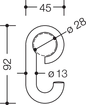 HEWI Handtuchhaken „Serie 477“