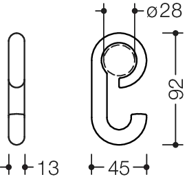HEWI Handtuchhaken „Serie 477“ HEWI Handtuchhaken „Serie 477“
