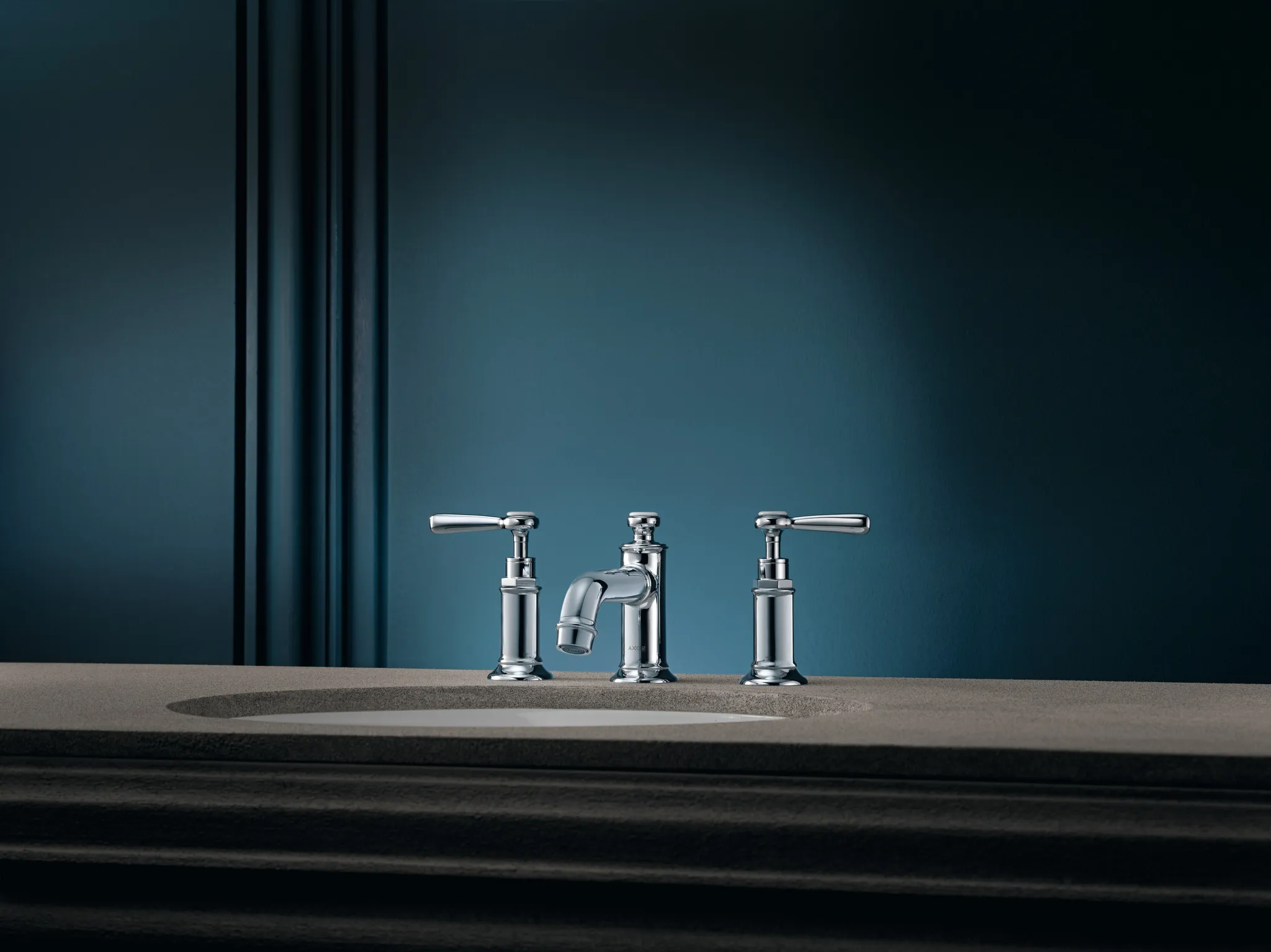3-Loch Waschtischarmatur 30 Axor Montreux Hebelgriff chrom