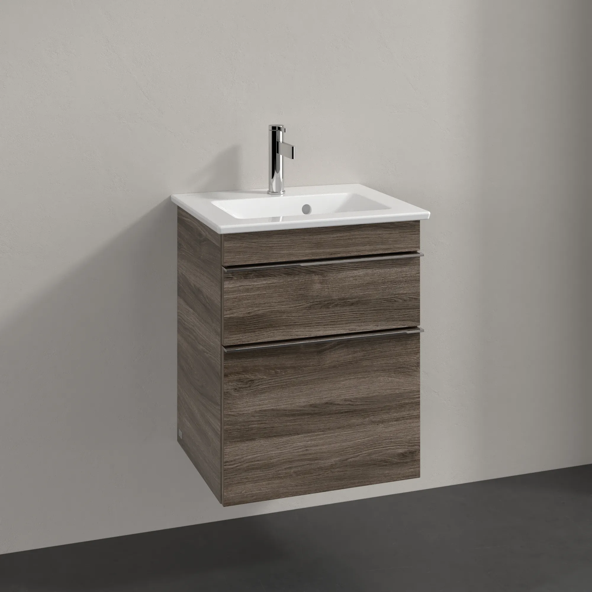 Villeroy & Boch Waschtischunterschrank „Venticello“ für Schrankwaschtisch 466 × 590 × 425 mm Stone Oak, für Becken mittig Villeroy & Boch Waschtischunterschrank „Venticello“ für Schrankwaschtisch 466 × 590 × 425 mm Stone Oak, für Becken mittig