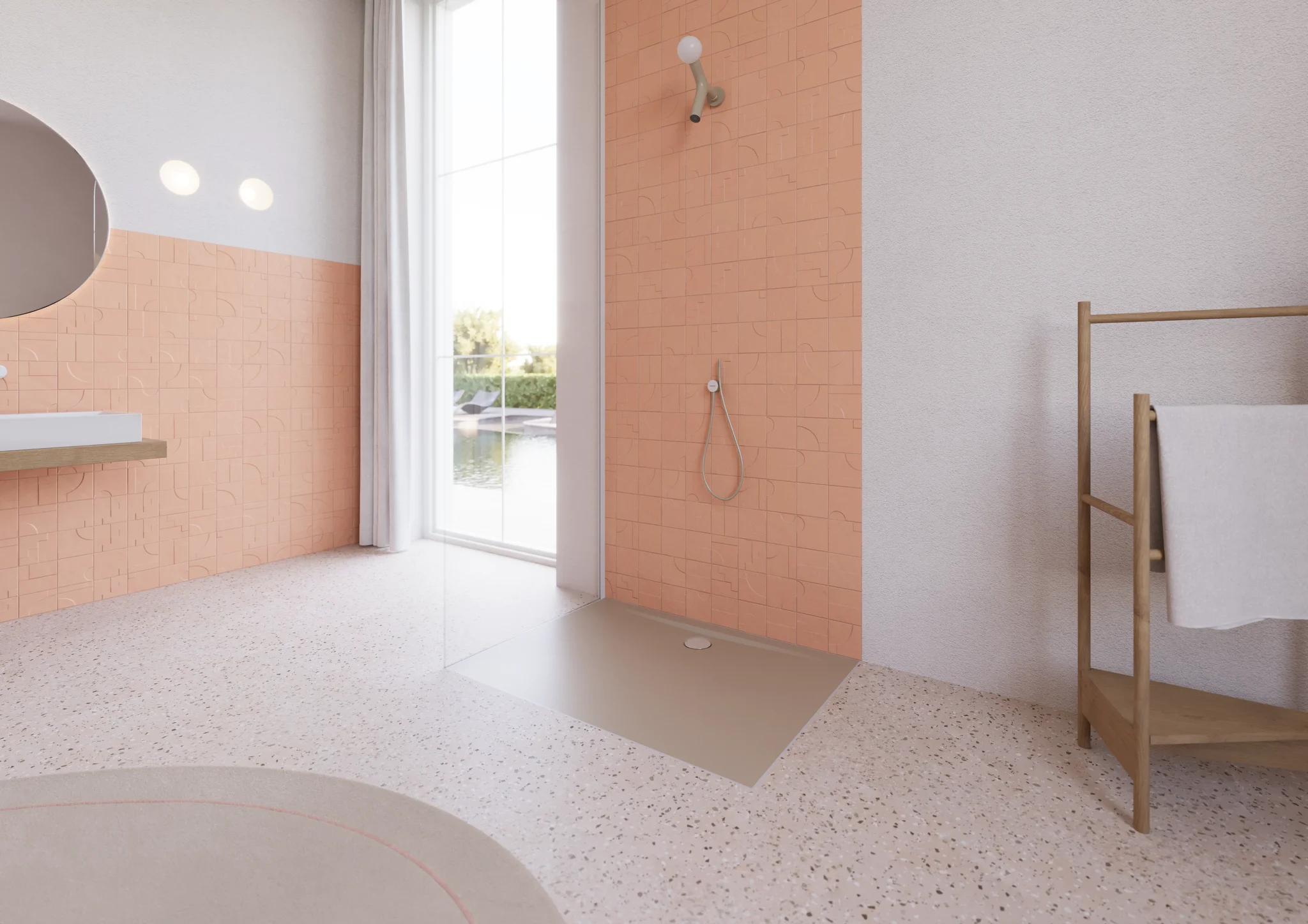 Kaldewei SUPERPLAN ZERO Duschfläche, 900x1000 mm, warm beige 40, bodeneben, 3-seitig begehbar, 20 mm tief Kaldewei SUPERPLAN ZERO Duschfläche, 900x1000 mm, warm beige 40, bodeneben, 3-seitig begehbar, 20 mm tief