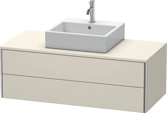 Duravit Waschtischunterschrank wandhängend „XSquare“ 120 × 40 × 54,8 cm Taupe Matt