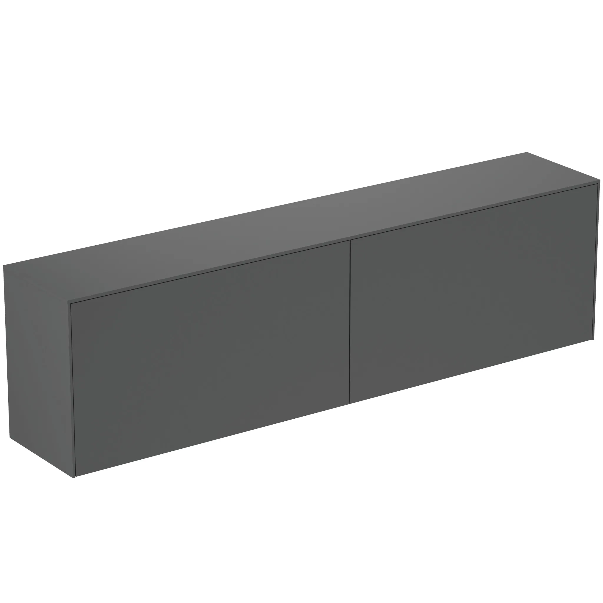 Ideal Standard Waschtischunterschrank „Conca“ 198,7 × 55 × 37,3 cm Anthrazit matt lackiert Ideal Standard Waschtischunterschrank „Conca“ 198,7 × 55 × 37,3 cm Anthrazit matt lackiert