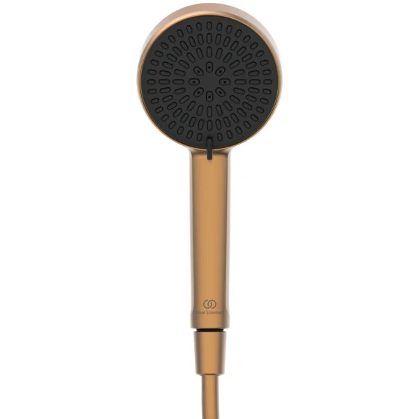 Ideal Standard Ceratherm Alu+ Duschsystem mit Brausethermostat, Bronze, Aufputz, 2 Strahlarten Hand- und Kopfbrause Ideal Standard Ceratherm Alu+ Duschsystem mit Brausethermostat, Bronze, Aufputz, 2 Strahlarten Hand- und Kopfbrause