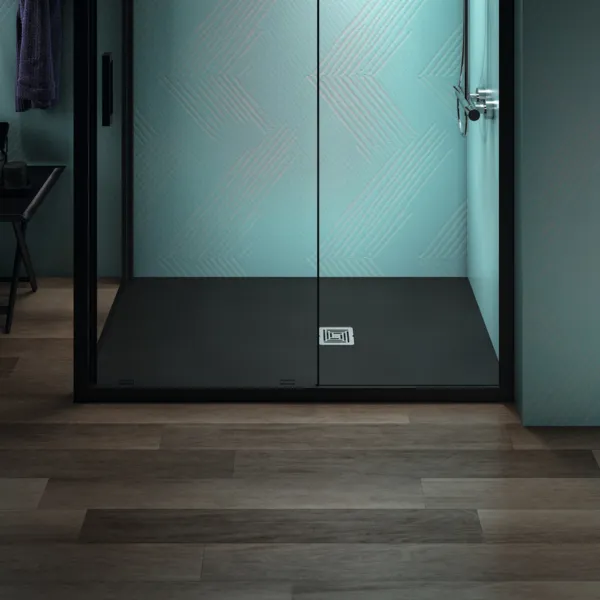 Ideal Standard Duschwanne „UltraFlatS+“ 90 × 140 cm in Schiefer