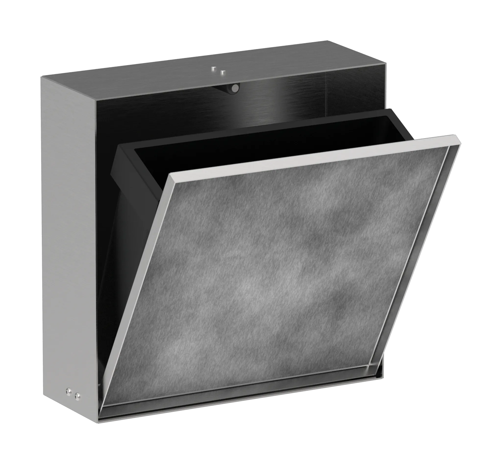 Hansgrohe XtraStoris Rock Einbau Abfalleimer mit befliesbarer Tür, 300/300/100, Edelstahl gebürstet Hansgrohe XtraStoris Rock Einbau Abfalleimer mit befliesbarer Tür, 300/300/100, Edelstahl gebürstet