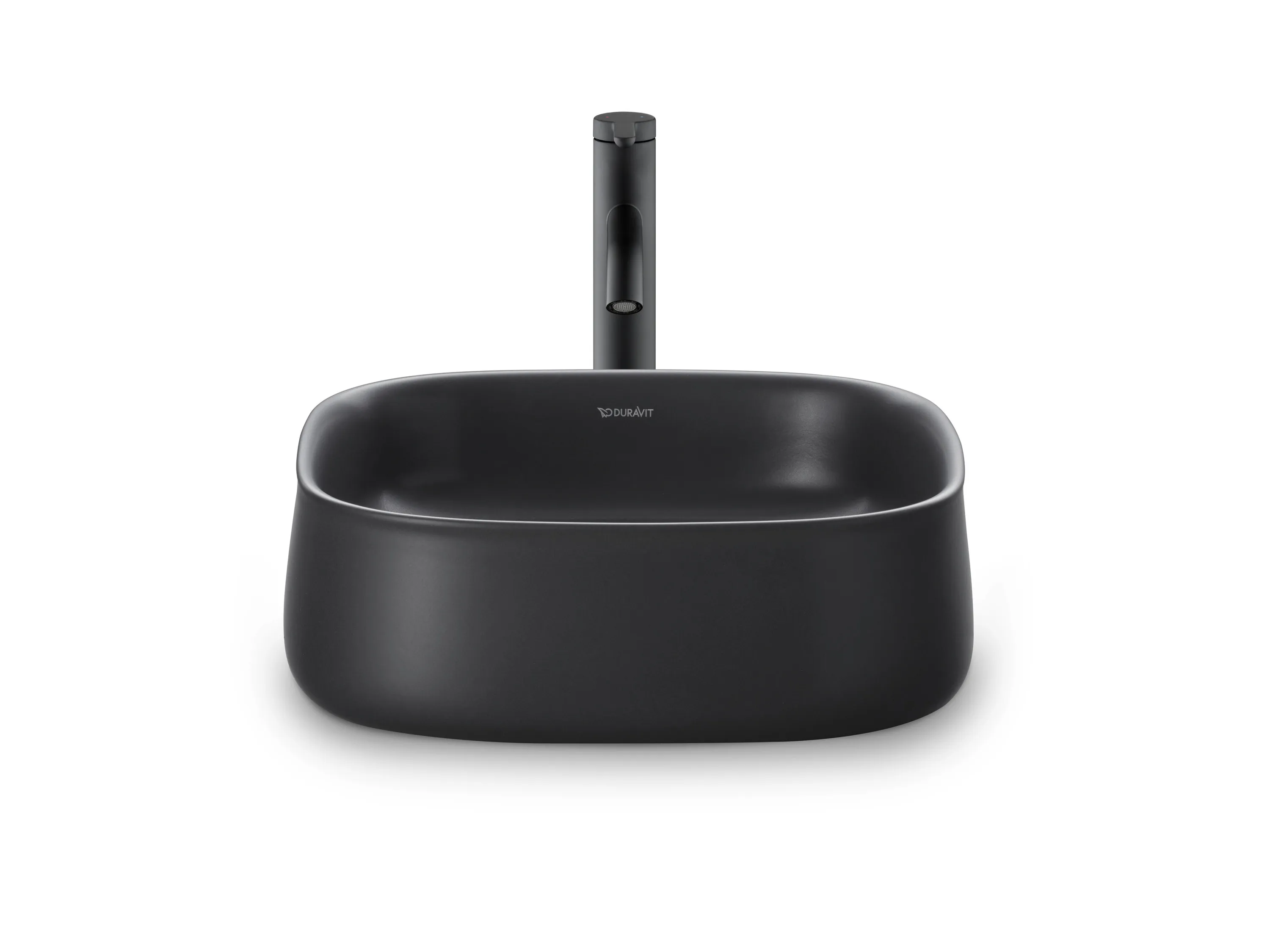 Aufsatzwaschtisch geschliffen „Zencha“ 42 × 42 × 13,5 cm, ohne Hahnlochbohrung in Anthrazit Matt Aufsatzwaschtisch geschliffen „Zencha“ 42 × 42 × 13,5 cm, ohne Hahnlochbohrung in Anthrazit Matt