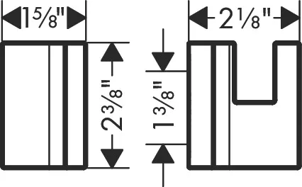 AXOR Universal Rectangular Handtuchhaken Chrom
