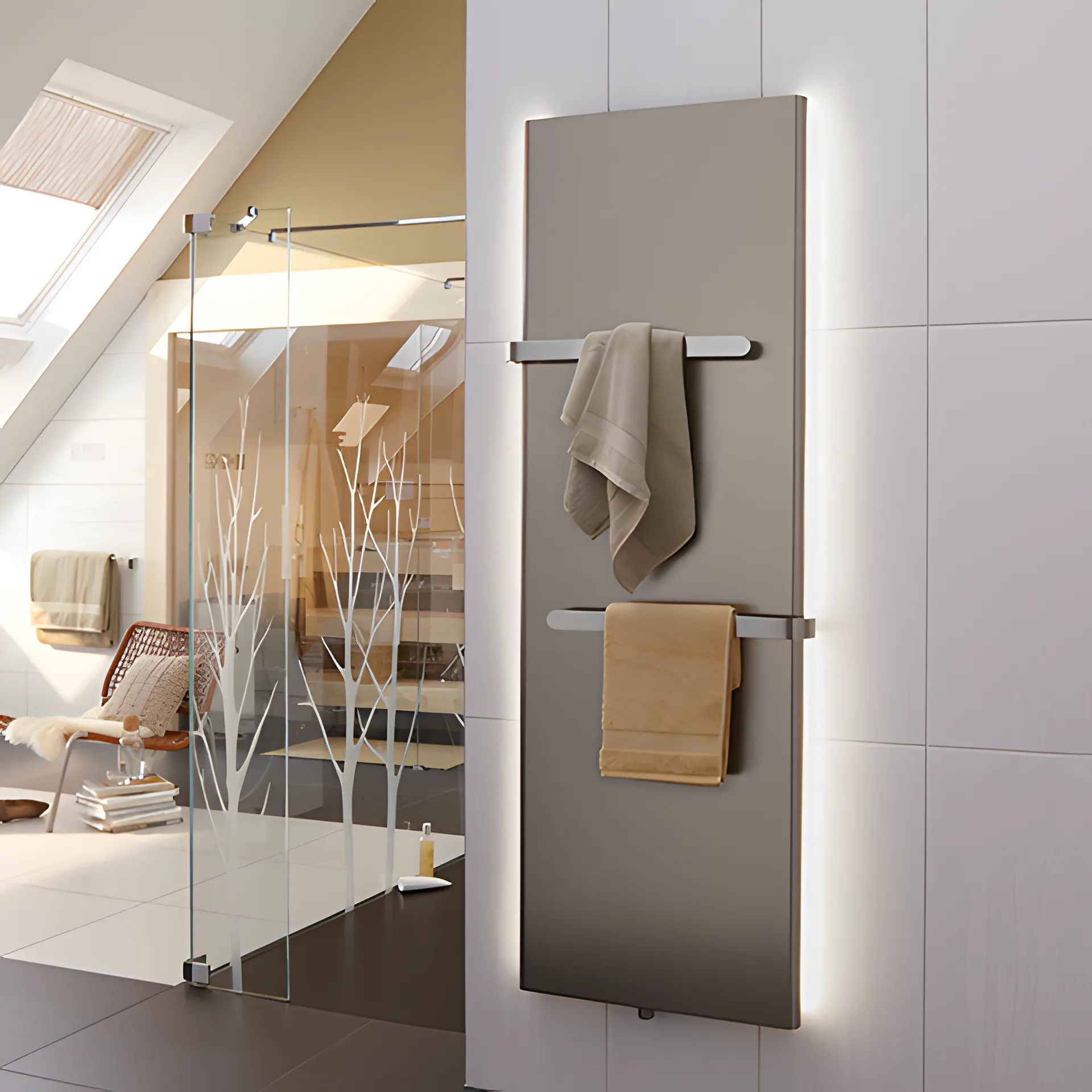 BEMM Design-Heizkörper „Plawa Softline“ 60 × 200 cm in Lichtgrau samtmatt