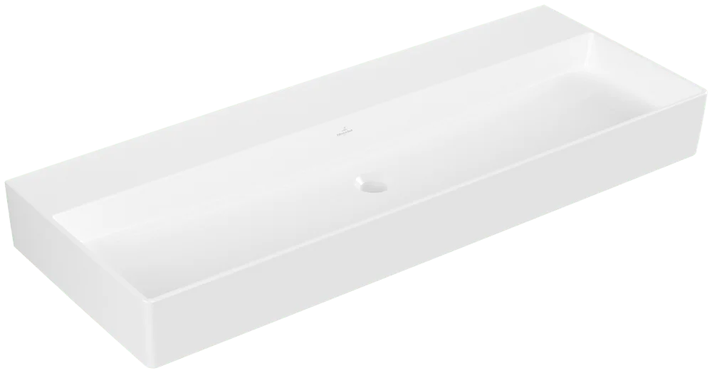 Villeroy & Boch Waschbecken Memento 2.0 4A22C3, 1200 x 470 mm, Rechteck, ohne Überlauf, Weiß Alpin CeramicPlus Villeroy & Boch Waschbecken Memento 2.0 4A22C3, 1200 x 470 mm, Rechteck, ohne Überlauf, Weiß Alpin CeramicPlus