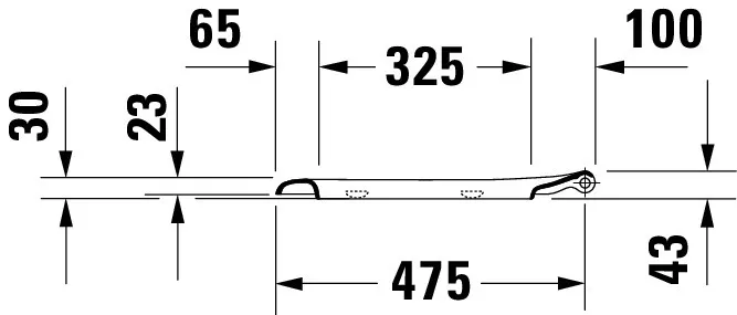 Duravit WC-Sitzring „D-Code“ Vital 36,1 × 49 × 4,2 cm in, Scharniere Edelstahl