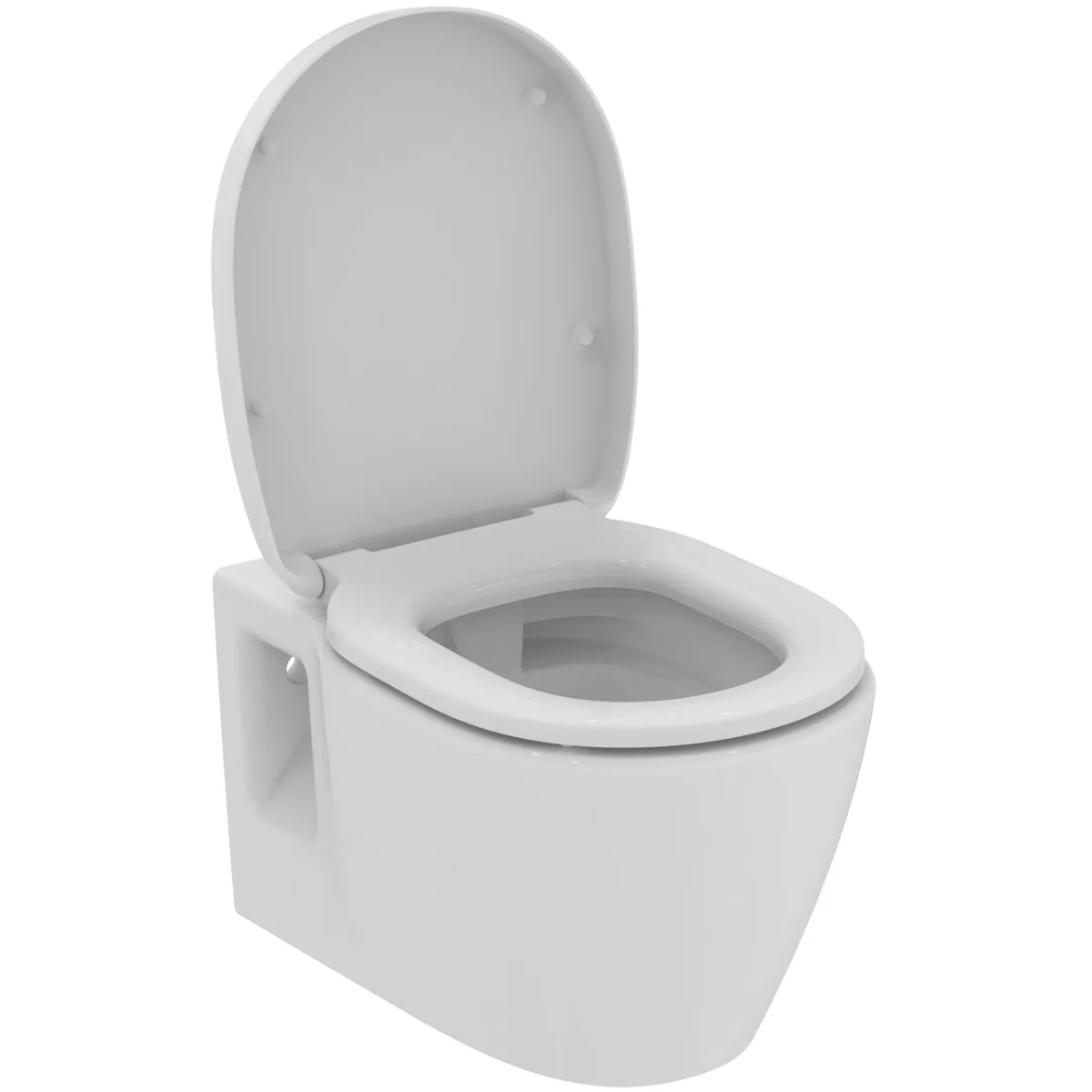 WC-Paket Connect, WC randlos, mit WC-Sitz Softclosing, 365x550x340mm, Weiß