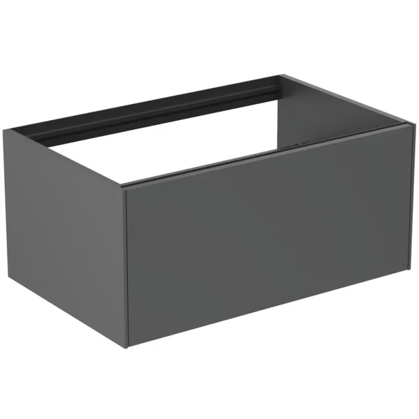 Ideal Standard Waschtischunterschrank „Conca“ 80 × 36 × 50,5 cm Anthrazit matt lackiert Ideal Standard Waschtischunterschrank „Conca“ 80 × 36 × 50,5 cm Anthrazit matt lackiert