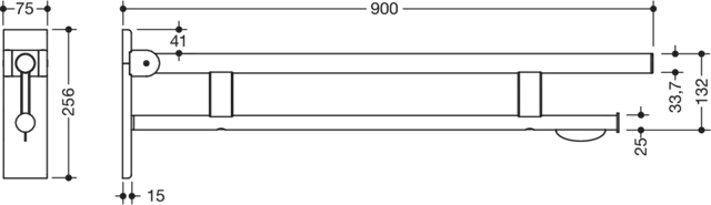 HEWI Stützklappgriff „System 900“