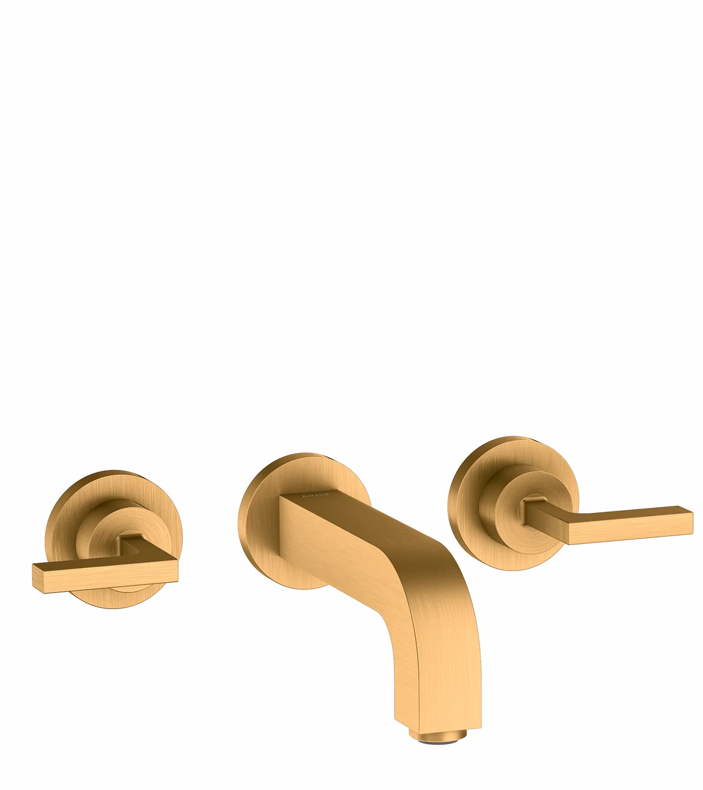 Hansgrohe AXOR Citterio 3-Loch Waschtischarmatur Unterputz Wandmontage Brushed Gold Optic