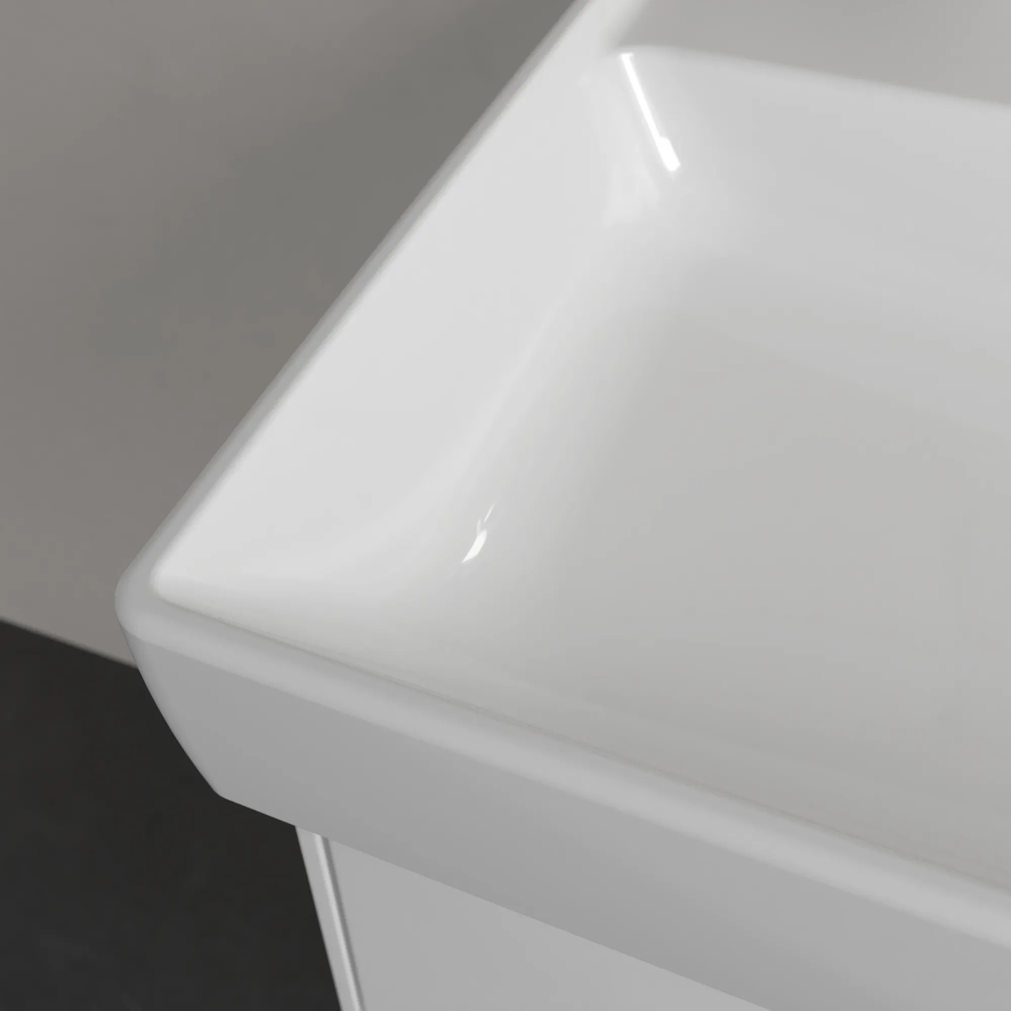 Villeroy & Boch Wandwaschtisch aus TitanCeram „Collaro“ 600 × 470 × 160 mm, ohne Hahnlochbohrung in Weiß Alpin Villeroy & Boch Wandwaschtisch aus TitanCeram „Collaro“ 600 × 470 × 160 mm, ohne Hahnlochbohrung in Weiß Alpin