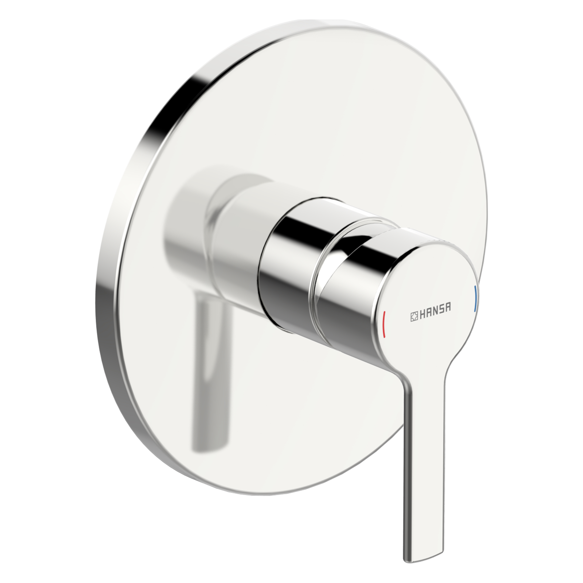 HA Einhebelmischer Fertigmontageset für Brausebatterie HANSARONDA 8386 Rosette rund Chrom