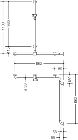 HEWI Haltegriff „Serie 801“